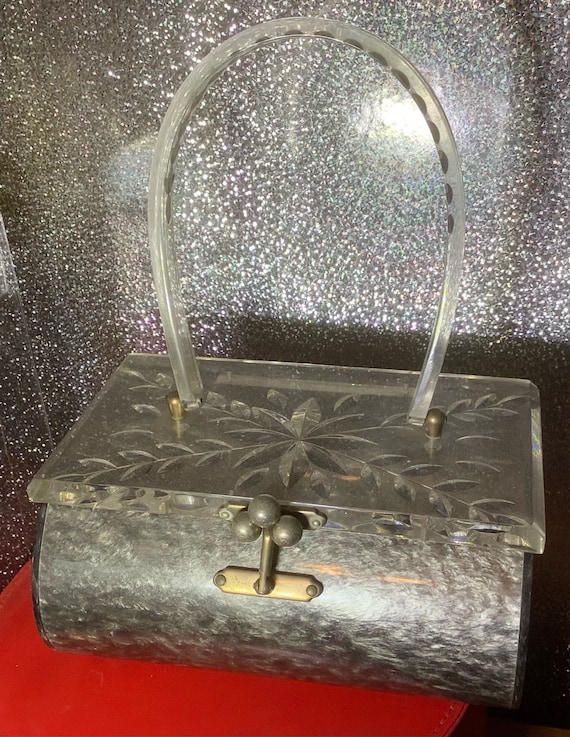 Vintage Charles Kahn lucite purse - image 2