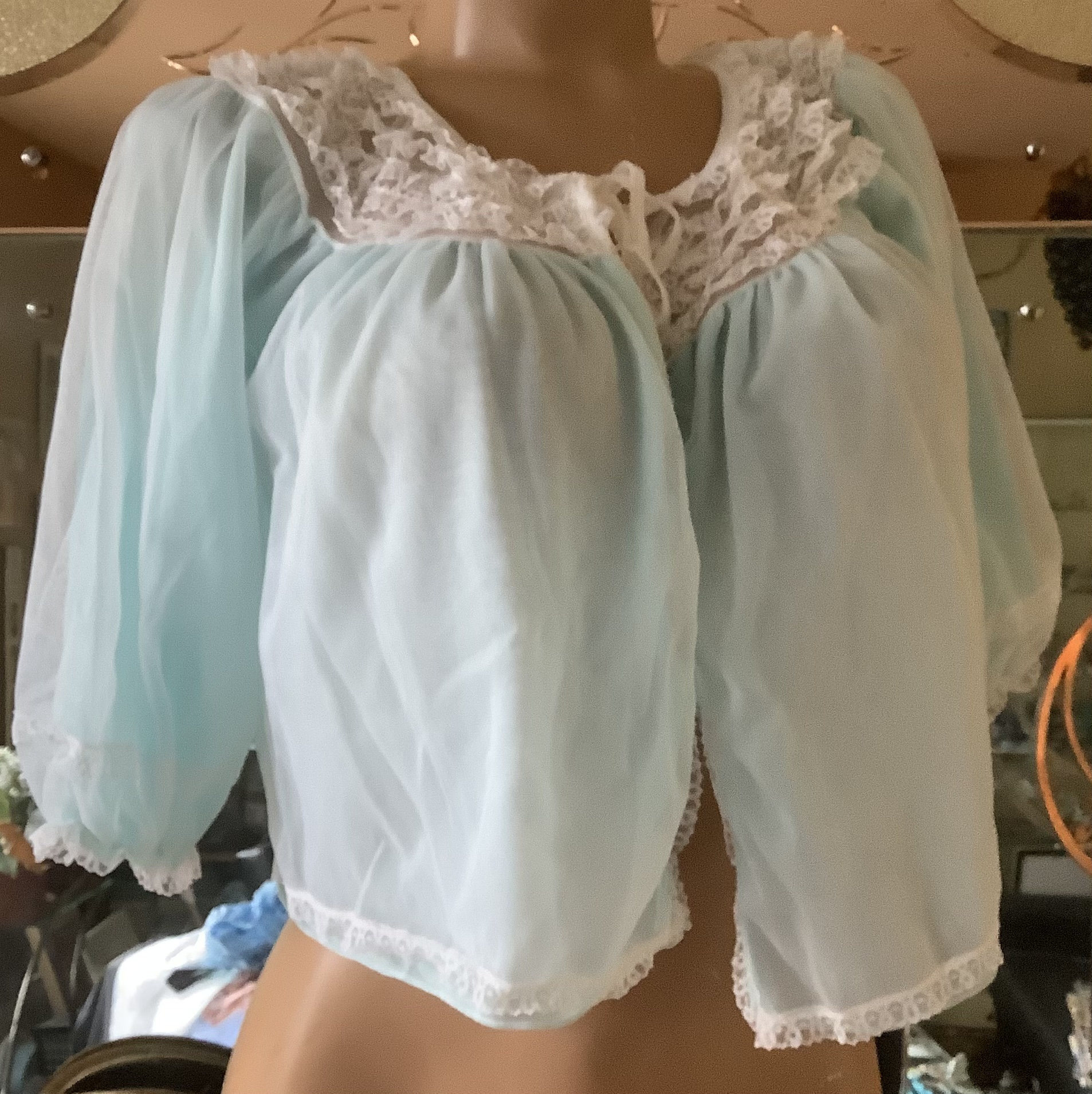 Vintage Nylon Bed Jacket Richard Shops - Etsy