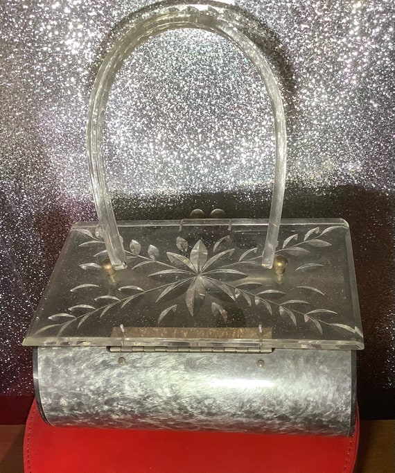 Vintage Charles Kahn lucite purse - image 4