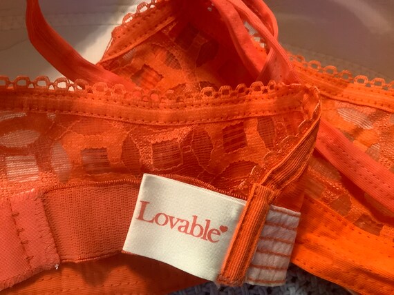 Lovable boxed orange lace  pointy bra model Poppy - image 4