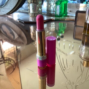 Vintage Revlon Moondrops love that pink lipstick plastic case