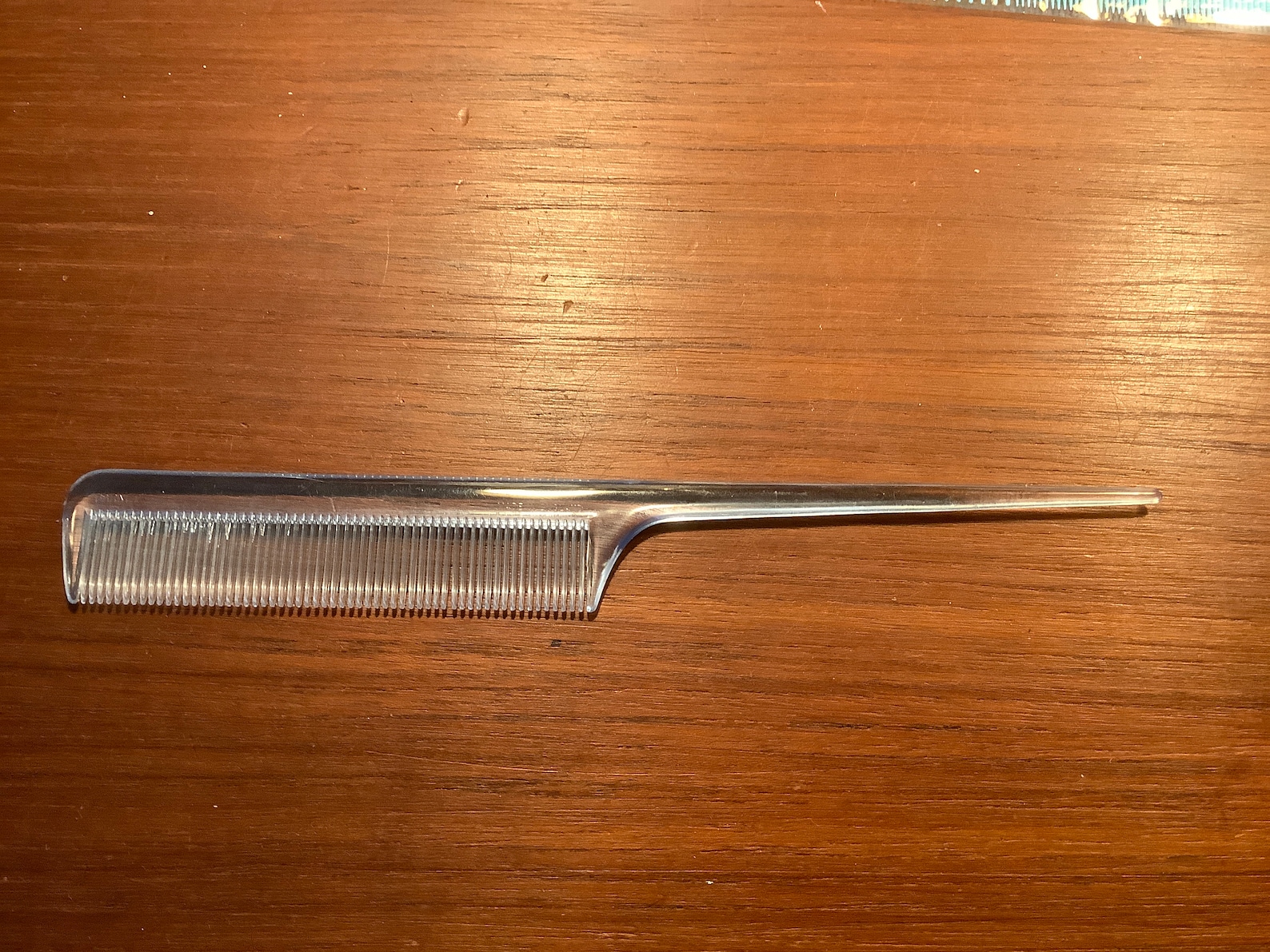 Blue Translucent Plastic Tail Comb - Etsy