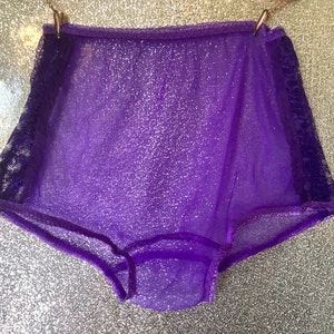 Vintage style sheer   nylon  and lace panties