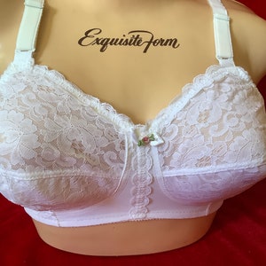 Vintage New Exquisite Form® Fully® x-tra Comfort Contour Doubleknit Bra  White 32B -  Denmark