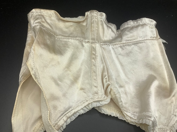 Olga waspie waist cincher in cream cotton satin - image 3