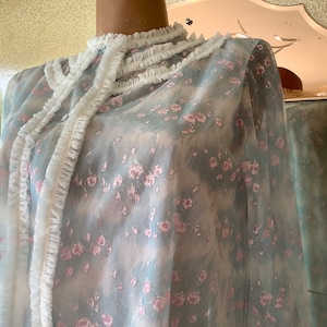 Robe Peignoir floral azul Kayser França
