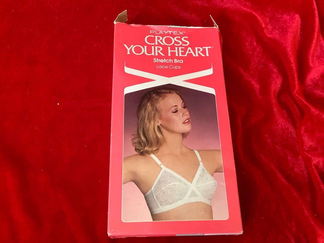 Playtex Cross Your Heart Bra Slightly Sheer White Lace -  Israel