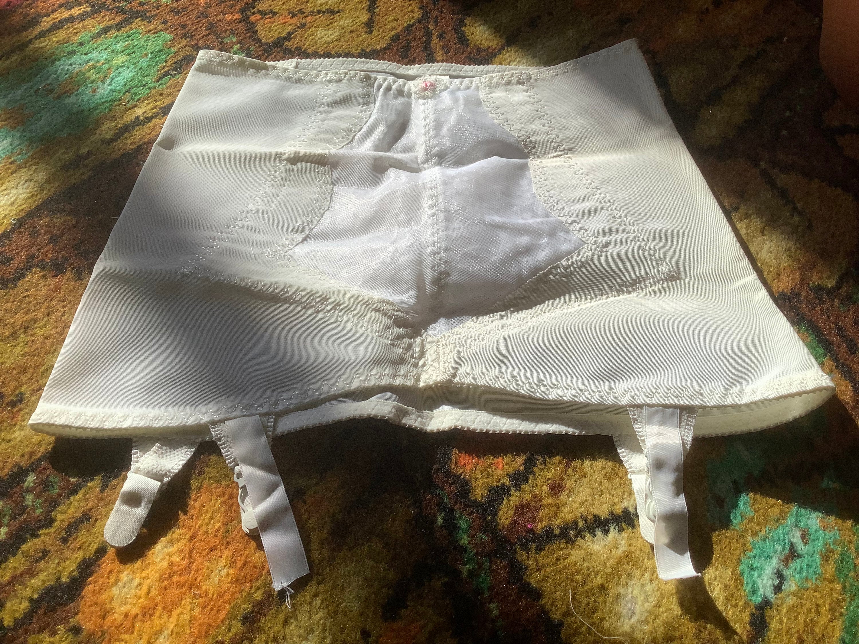Biscotti Roll on Girdle, Open Bottom, Vintage Style With Suspender