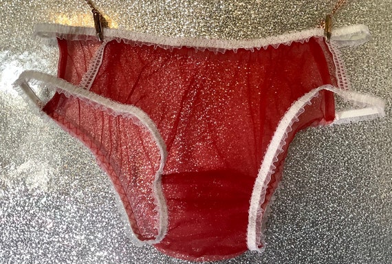 Vintage Style Sheer Nylon Bikini Panties -  Canada