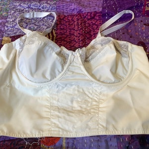 Sujetador de tafetán de nailon blanco de Simone Perele