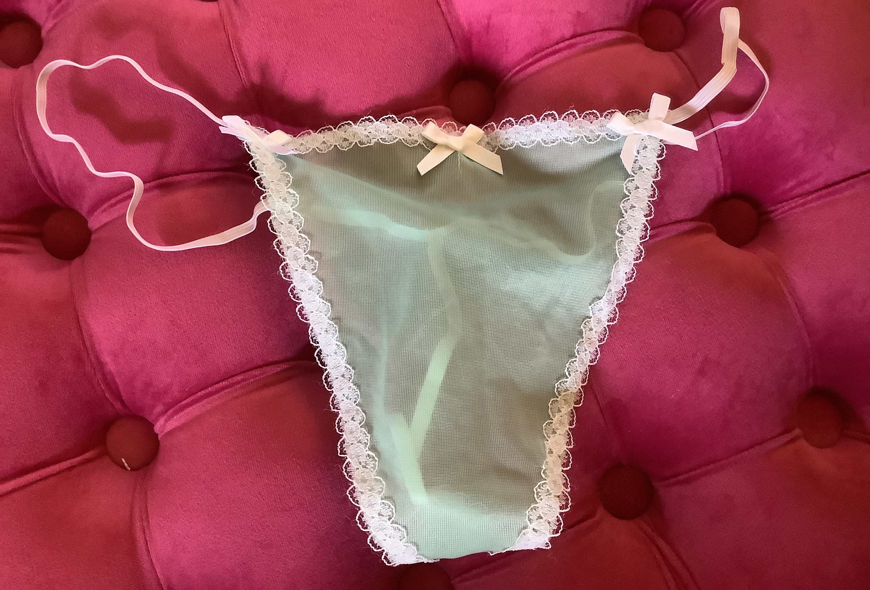 Tanga de nylon semi transparente look vintage Etsy Mexico