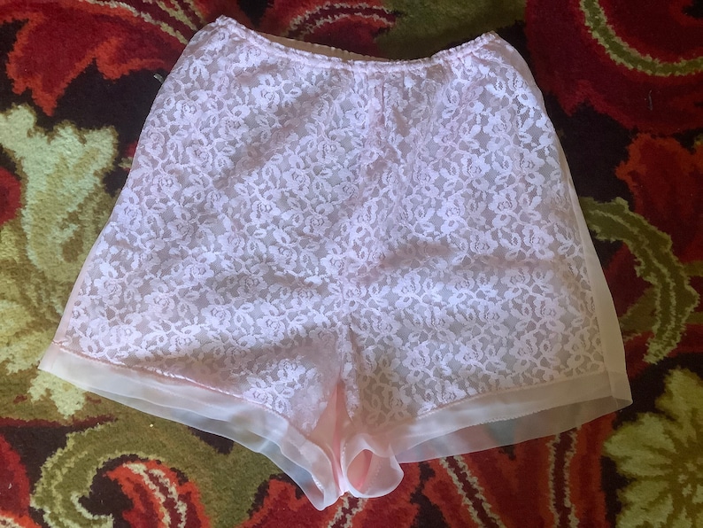 Pink Nylon Lace St Michael Tap Panties - Etsy Canada