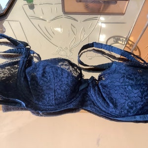 Black Push up  Demi lace bra