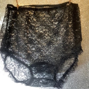 Vintage style sheer   nylon lace   panties