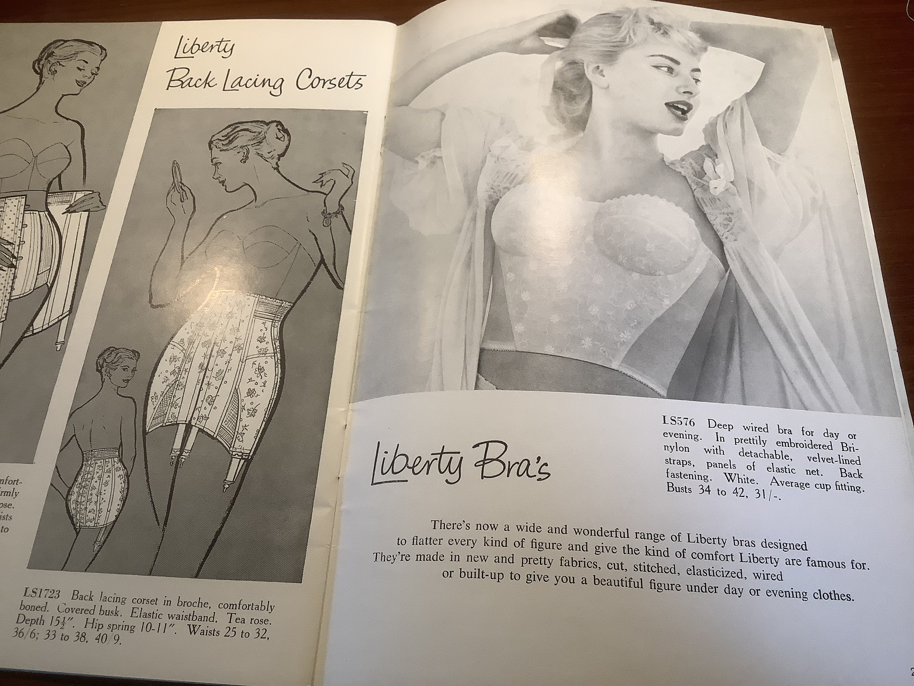 Vintage Corset Girdle Bra Catalogue Liberty Etsy