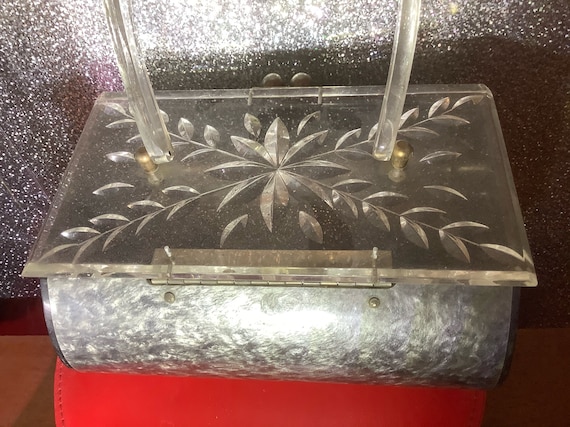 Vintage Charles Kahn lucite purse - image 5