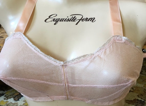Vintage Sheer Pink Tulle French Bra -  Canada