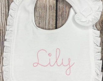 Girls Baby Bib, Boys Baby Bib, Coming Home Gift, Sibling Gift, Baby Gift , Personalized Bib , Monogram Bib