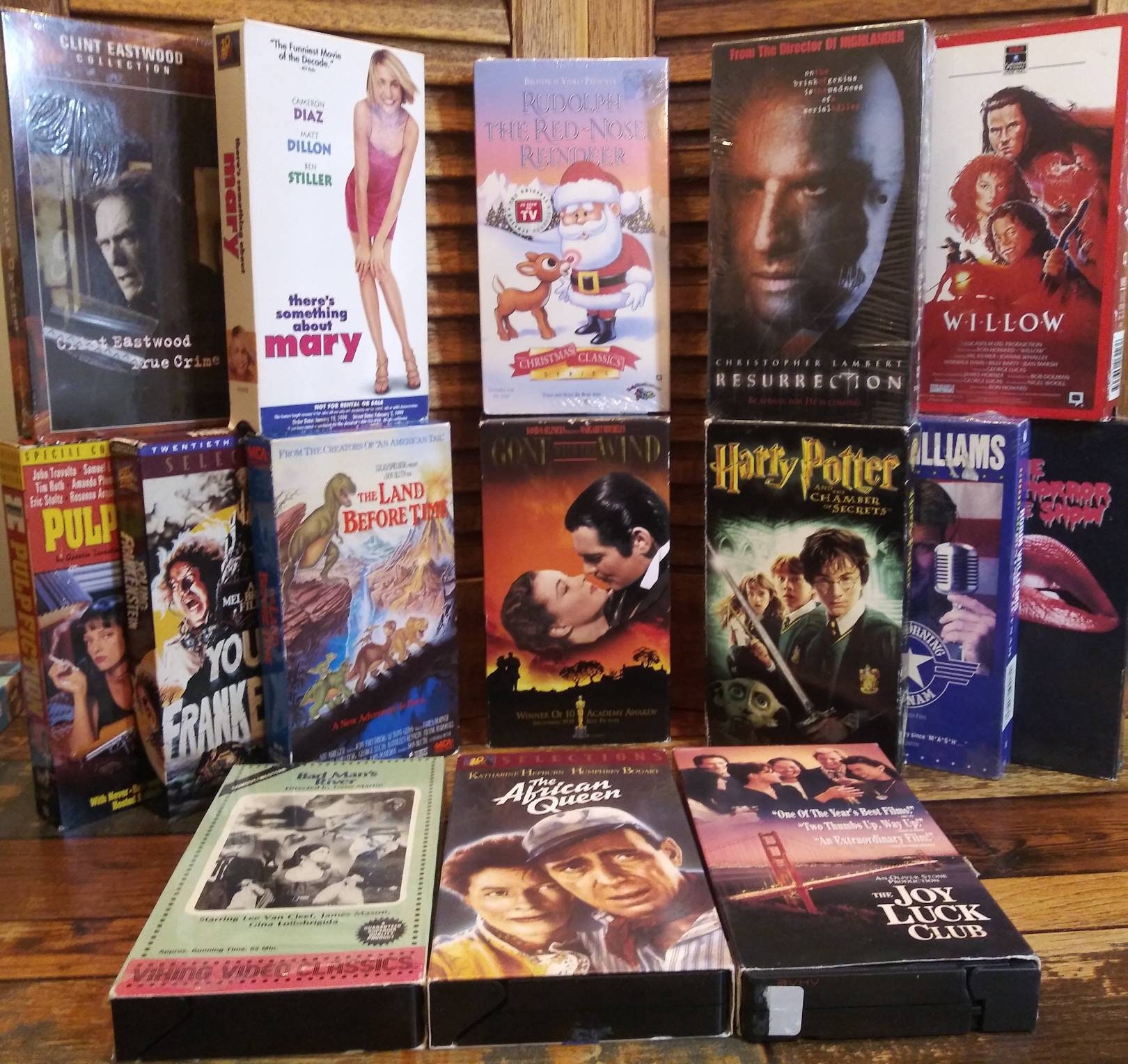 Old/vintage Movies on VHS Tapes VHS Library Watch Them, Decor, Prop, DIY, Projects, Nostalgia