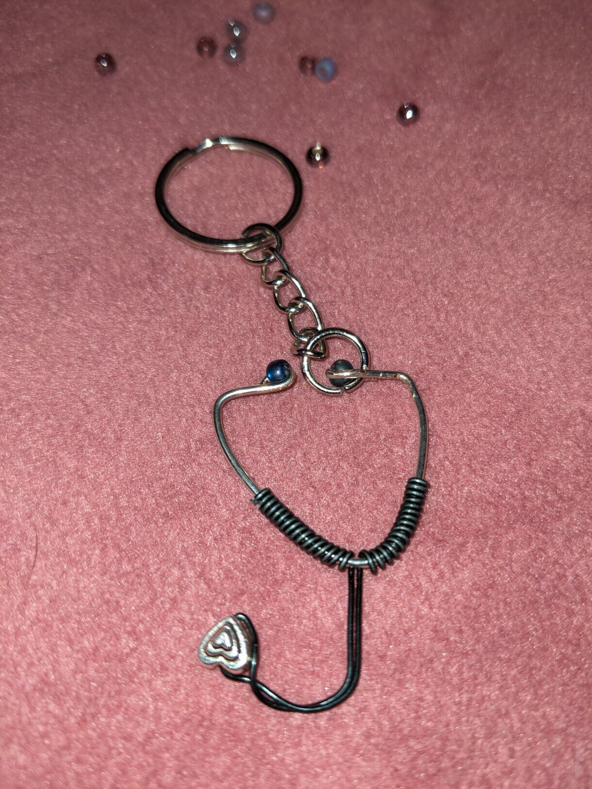 Handmade Keychain Stethoscope Etsy