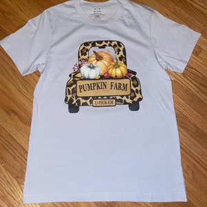Light Blue Pumpkin Farm Graphic Tee