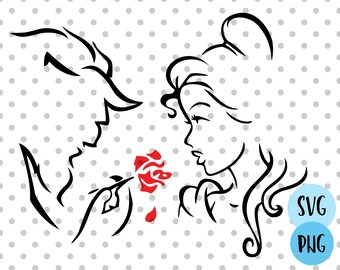 Beauty And The Beast Svg Etsy
