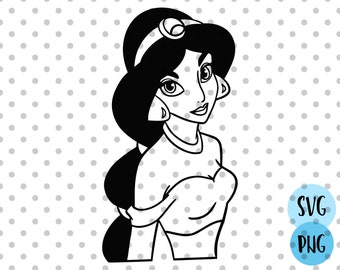 Princess Jasmine svg Disney Jasmine svg files for cricut and silhouette