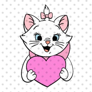 バレンタインデー svg、マリー svg、猫 svg、クリカット ファイル