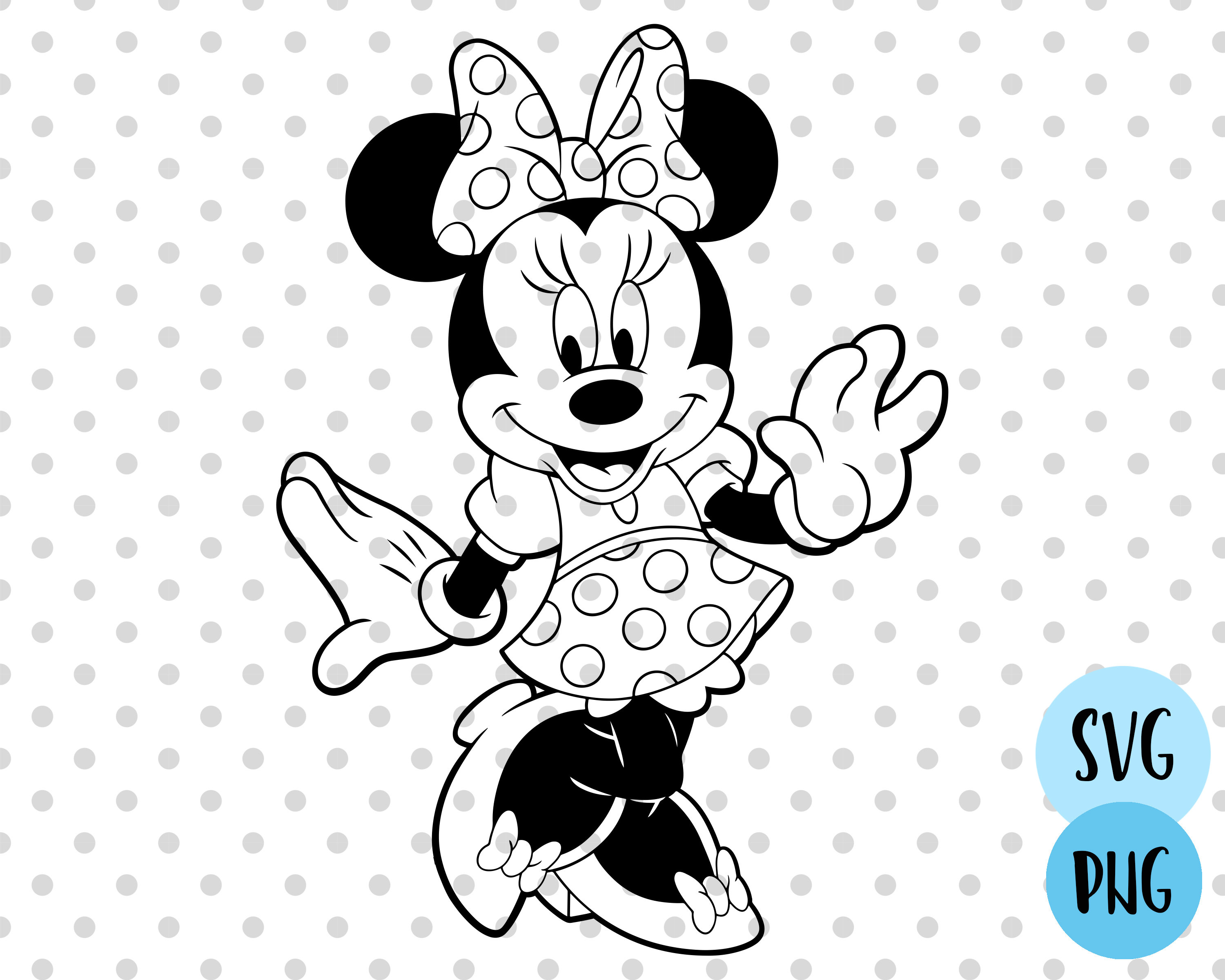 Minnie Mouse Svg Minnie Mouse Cricut Cricut Vector File Cut File Cricut ...