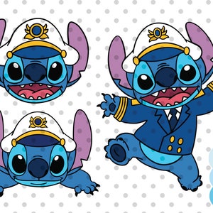 3pcs, Kapitein Stitch SVG, Cruise SVG, Kapitein SVG, Familiecruise SVG, Ankerhoofd SVG, Cruise Deur SVG, Matroos SVG