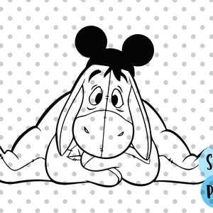 Burro triste svg, burro deprimido svg