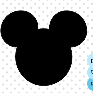 Mouse Head SVG, mouse head silhouette, Family trip svg