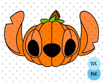 Stitch Pumpkin SVG, Halloween Pumpkin SVG, Halloween svg, halloween costume svg, pumpkin svg