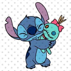 Stitch Valentines Svg, Scrump Svg, Stitch svg