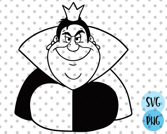 Queen Of Hearts Svg Evil Queens Svg Villains Svg Alice In Etsy