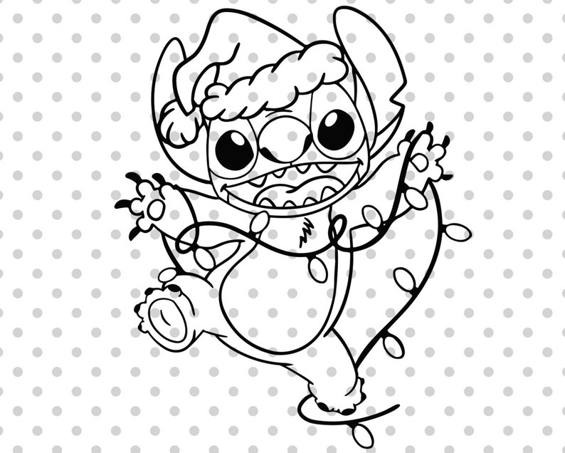 Stitch Svg Scrump Svg Lilo And Stitch Svg Disney Christmas Etsy