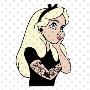 Punk Goth Princess SVG, goth svg, punk svg, punk princess svg