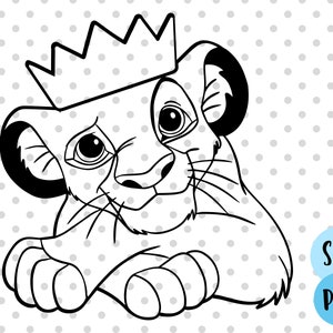 Leão svg, arquivos de corte rei leão silhueta cricut decoração de chá de bebê