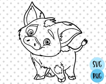 Moana Pig Svg Etsy