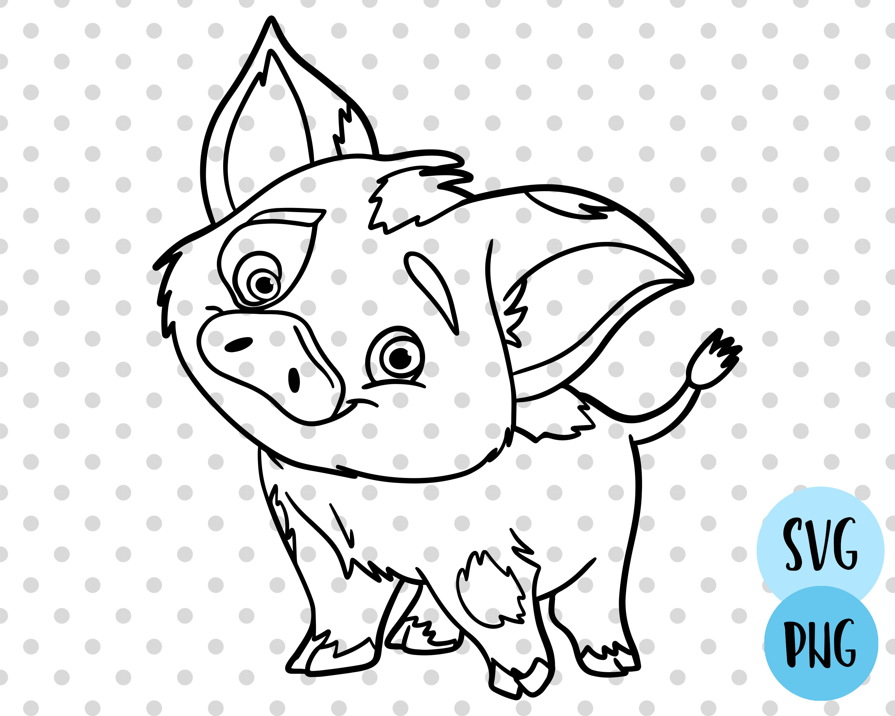 Baby Moana Svg Hei Hei Svg Disney Svg Moana Svg Moana Cut Etsy