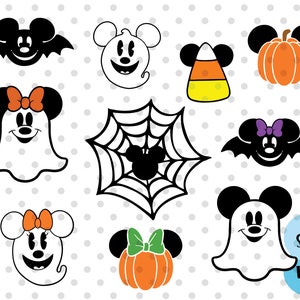 Halloween SVG Bundle, Halloween Pumpkin SVG, ghosts svg, bats svg, halloween candy svg