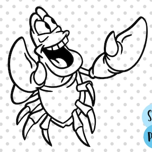 Crab svg, Mermaid svg