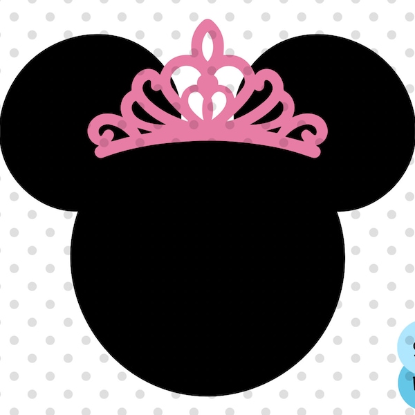 Tiara svg, tiara svg, Mouse Tiara svg, princess svg, Mouse Head SVG, Mouse bow svg, Mouse head silhouette, Family trip svg