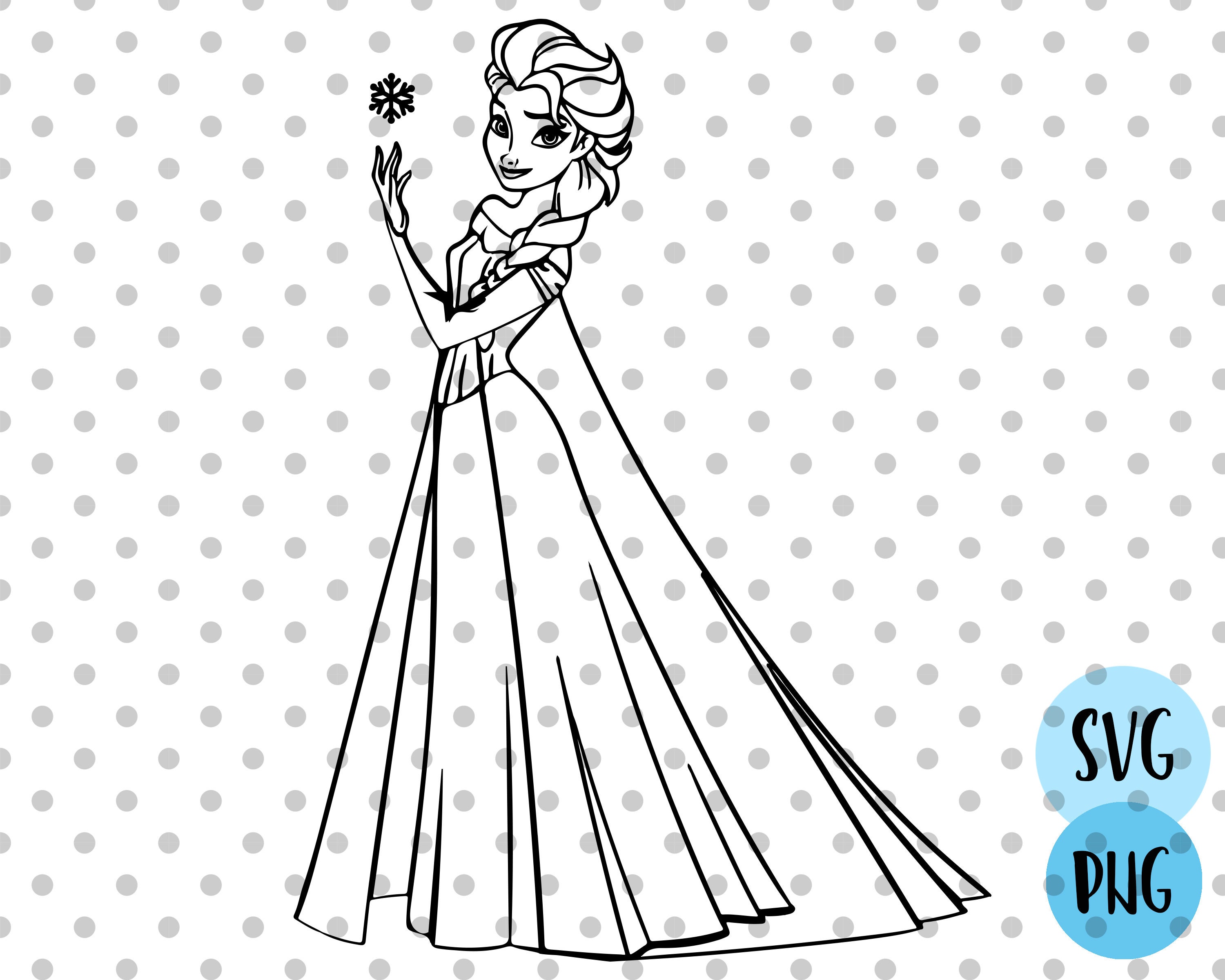 Frozen Elsa Free SVG PNG Cut Files Free SVG Download | peacecommission