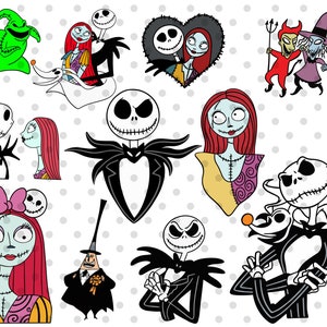 L&#39;Étrange cauchemar avant SVG, svg Halloween, svg Halloween, svg couple Halloween, svg costume