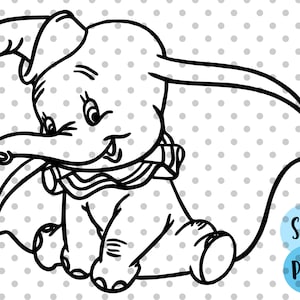 Bebé elefante SVG