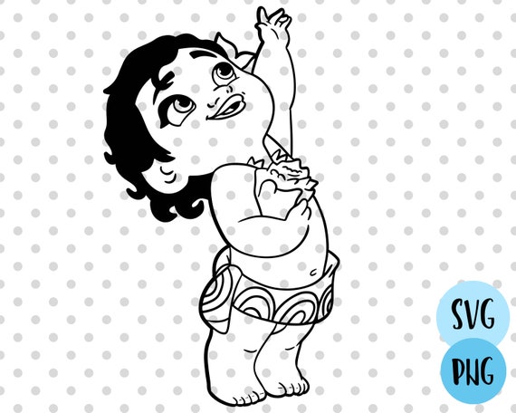 Download Baby Moana Svg Hei Hei Svg Disney Svg Moana Svg Moana Cut Etsy