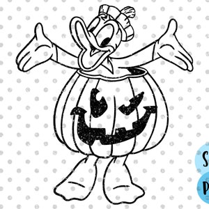 Pumpkin svg, Halloween svg, Fall svg, donald halloween svg, pumpkin donald svg