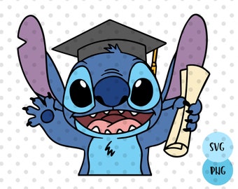 Stitch Graduation SVG, Graduate svg, class of 2023 svg, graduation 2023 cricut svg, graduation svg