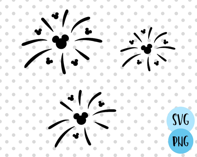 Download Disney fireworks svg Disney castle svg Minnie Mouse Cut | Etsy